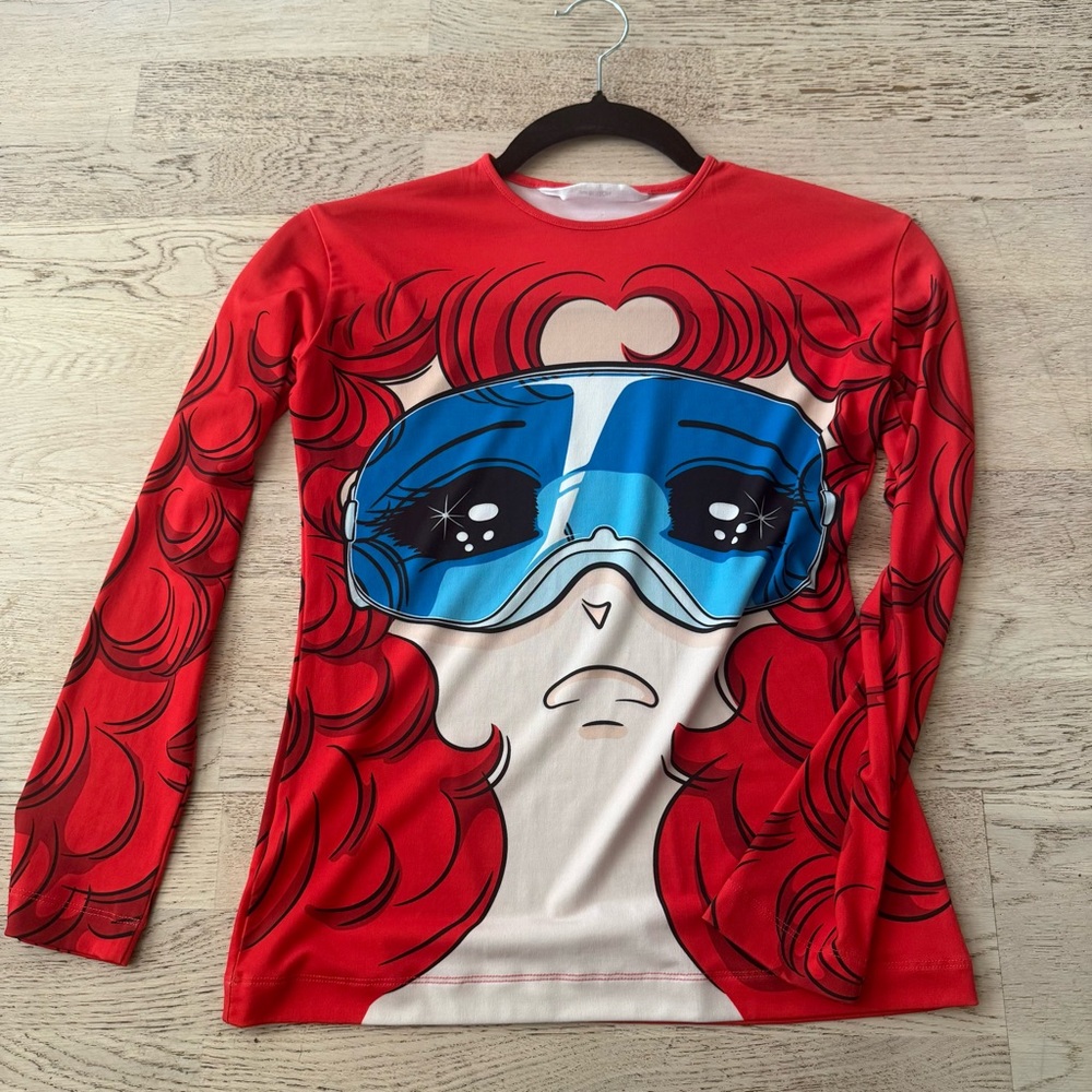 Pushbutton Long Sleeve Top